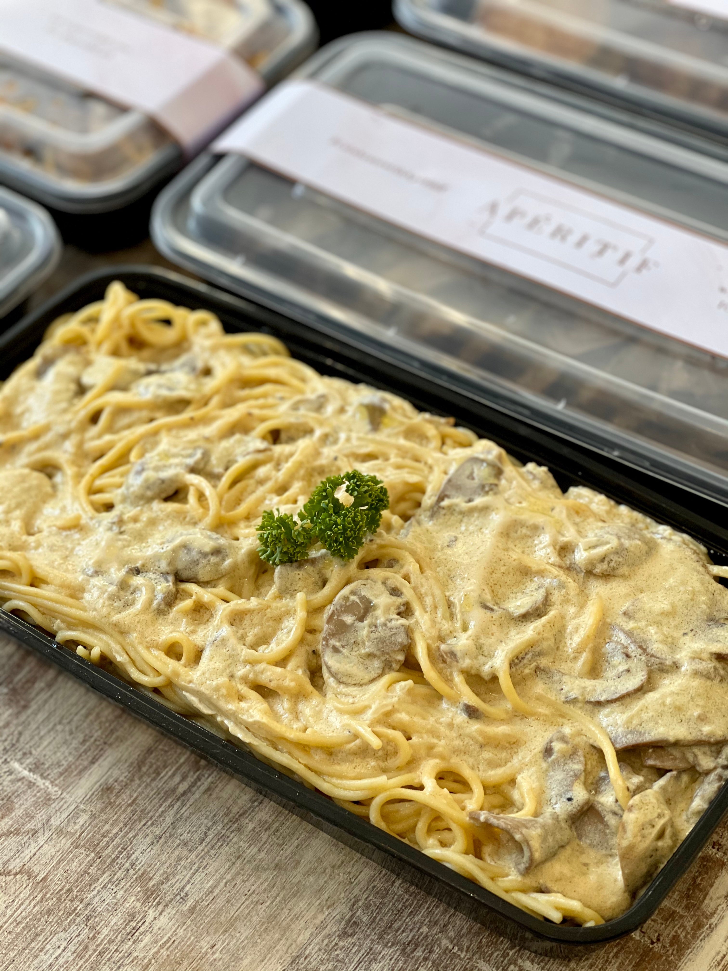 Truffle Pasta Tossed On Cheese Wheel